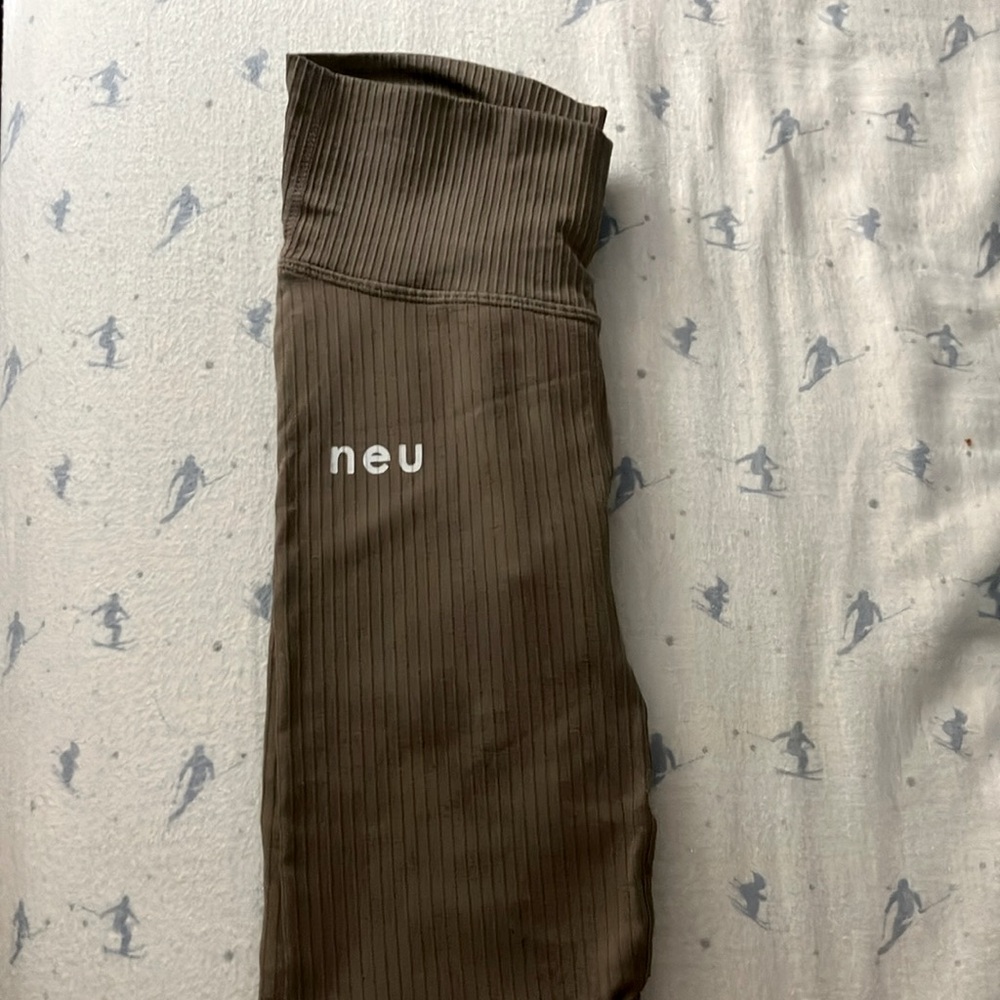 Neu Brown ribbed leggings XS-S